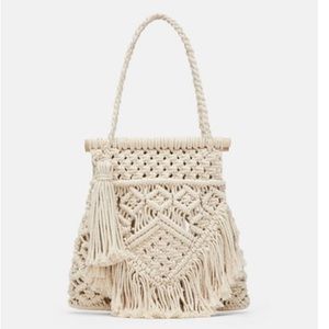 Zara Woven Shopper Bag